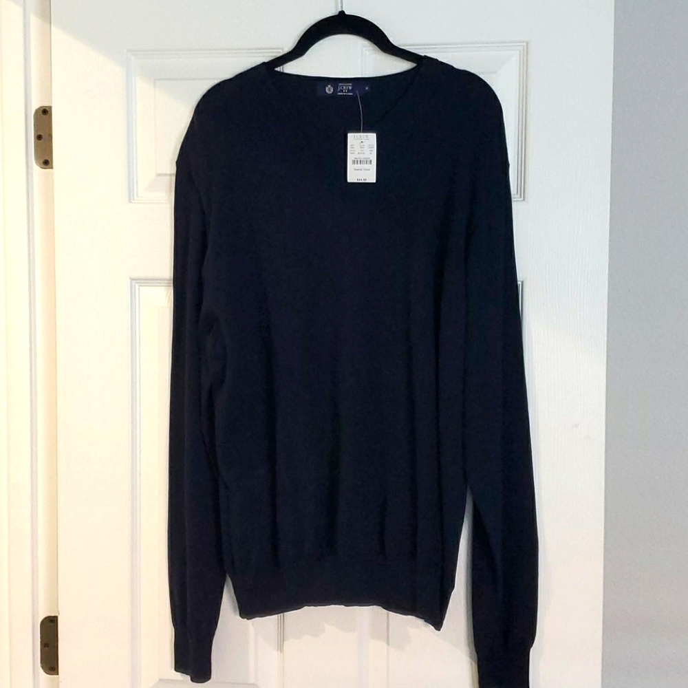J crew Men's XL Navy Blue Sweater